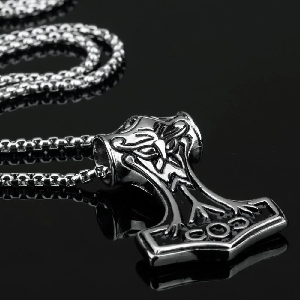 ❤️Thor's Hammer Pendant Necklace for women/men, N90201P136
